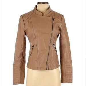 Wishlist Motorcycle Style Faux Leather Jacket Size Small